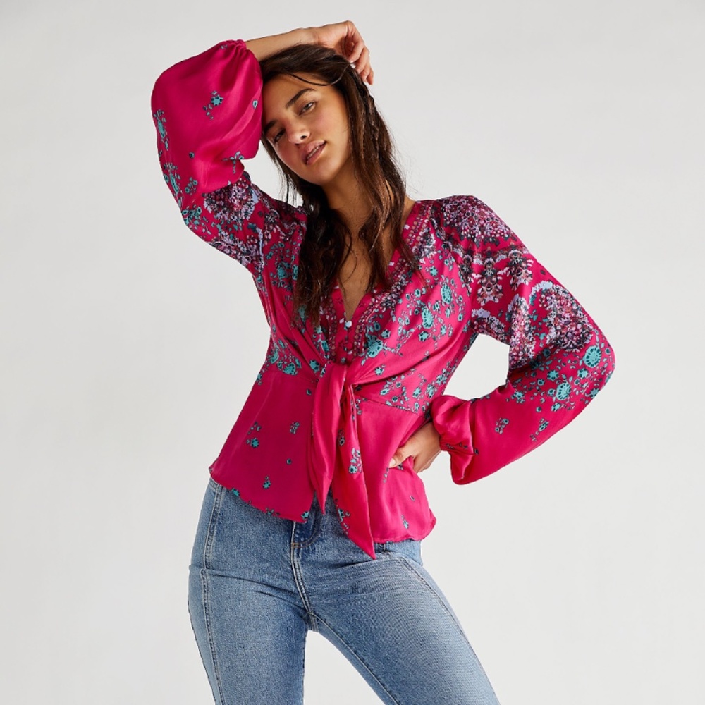 Free People Run Free Blouse